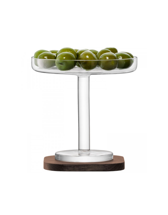 CITY BAR - olive stand & walnut coaster