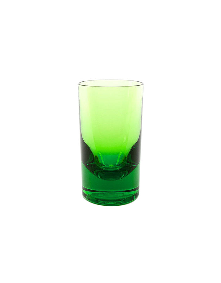 Green whiskey tumbler