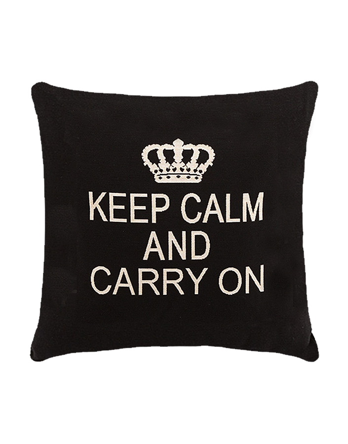 Keep Calm & Carry On - Black