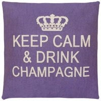 Keep Calm & Drink Champagne - Purple & Beige