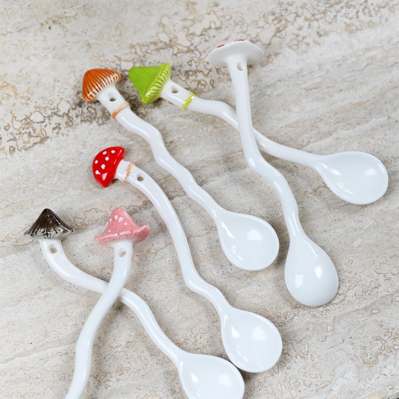 Spoon mushroom set of 6