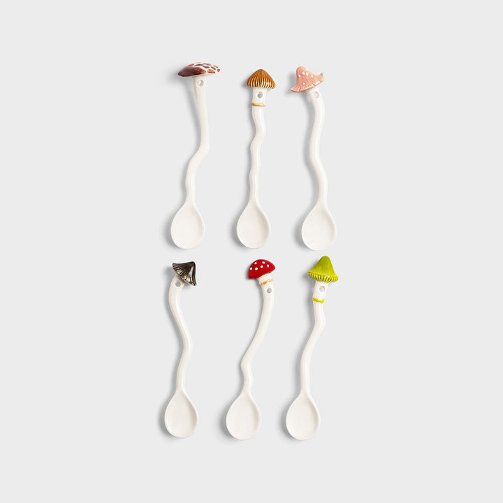 Spoon mushroom set of 6