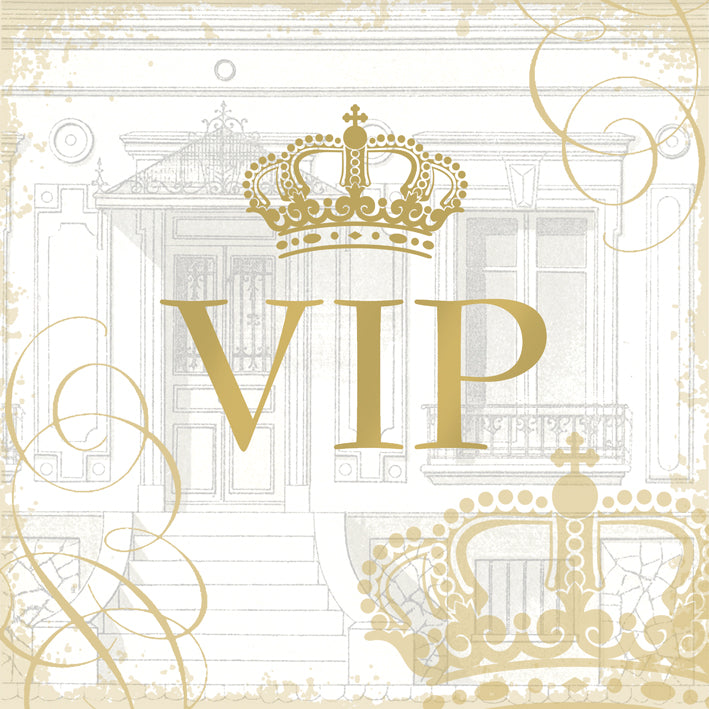 VIP gold napkins