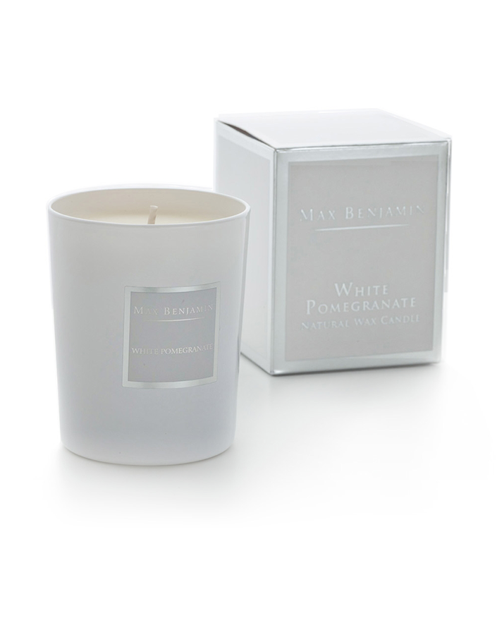 White Pomegranate Scented Candle